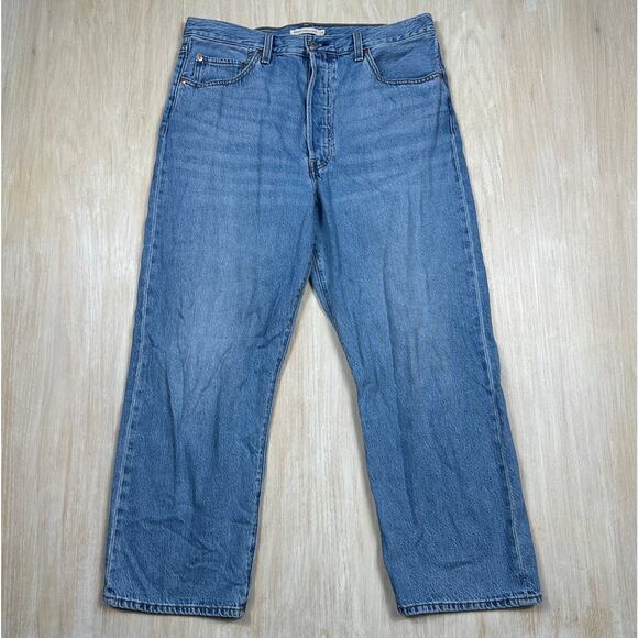Levi's Ribcage Straight Ankle High Waisted Button Fly Everyday Denim Jeans 33 - Picture 1 of 16